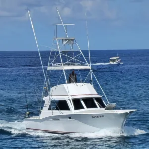 Fishing boat with professional crew ready to fish