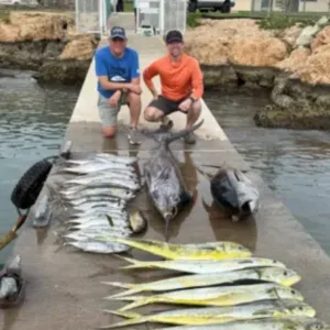 Fishing charter boat ready for sportfishing trip